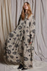 LOVE LIES BLEEDING DRESS - STONE CAMEO PRINT