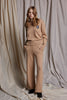 LOUNGE VNECK SWEATER - BEIGE CASHMERE WOOL