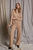 LOUNGE VNECK SWEATER - BEIGE CASHMERE WOOL
