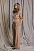 LOUNGE VNECK SWEATER - BEIGE CASHMERE WOOL