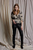 DON'T CRY DAHLIA TEE - STONE CAMEO PRINT