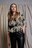 DON'T CRY DAHLIA TEE - STONE CAMEO PRINT