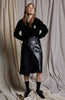 LOUNGE VNECK SWEATER - BLACK CASHMERE WOOL