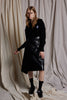 LOUNGE VNECK SWEATER - BLACK CASHMERE WOOL