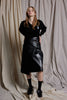 LOUNGE VNECK SWEATER - BLACK CASHMERE WOOL