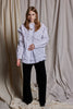 WHITE GLORIA BLOUSE - WHITE COTTON SATEEN