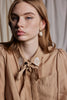 VIOLET BLOUSE - BEIGE SILK