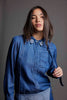 VIOLET BLOUSE - CHAMBRAY DENIM