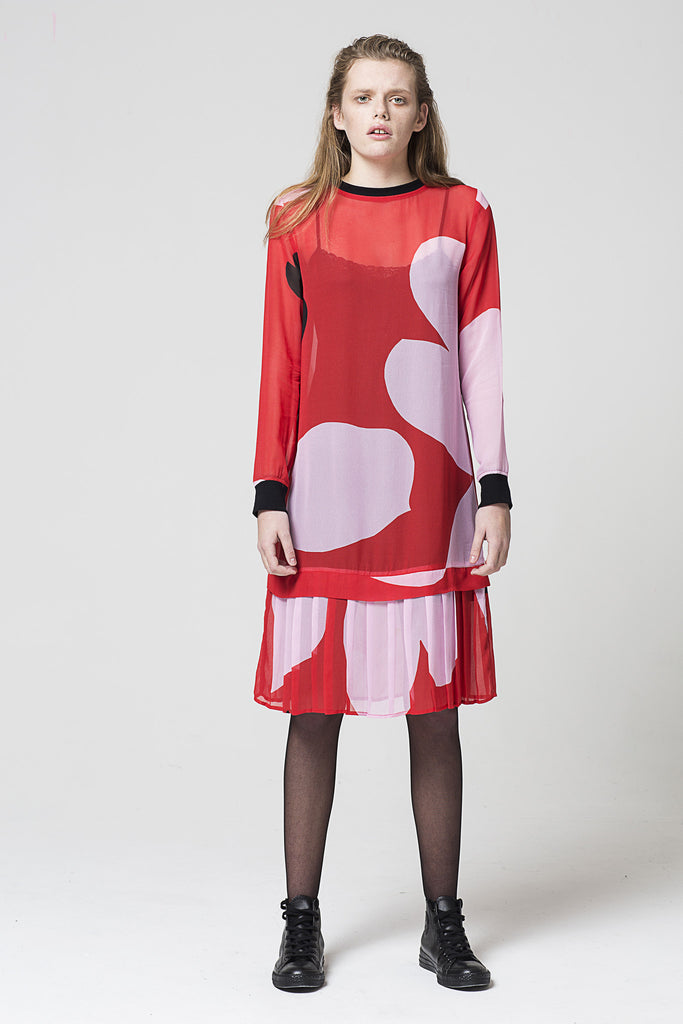 Heart Dress, Primitive Print