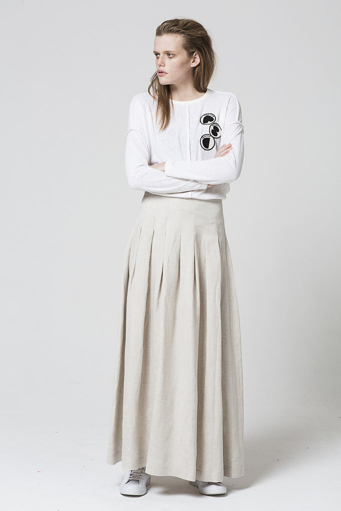 Society Skirt, Oyster