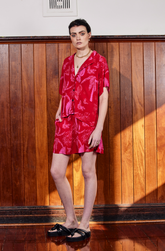 PACIFIC LOVERS SHIRT - PINK ISLE PRINT