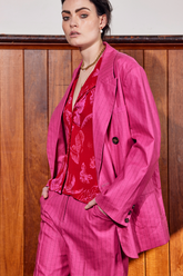 CASA PALMA BLAZER - PINK PIN STRIPE