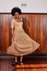 ISLAND TULLE SKIRT - BEIGE