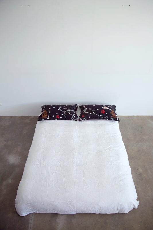 Syndicate Pillowcase Set, Black