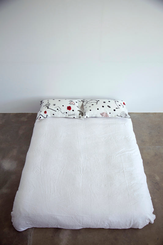 Syndicate Pillowcase Set, White
