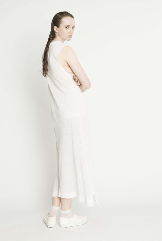 Relax Tank Dress, White