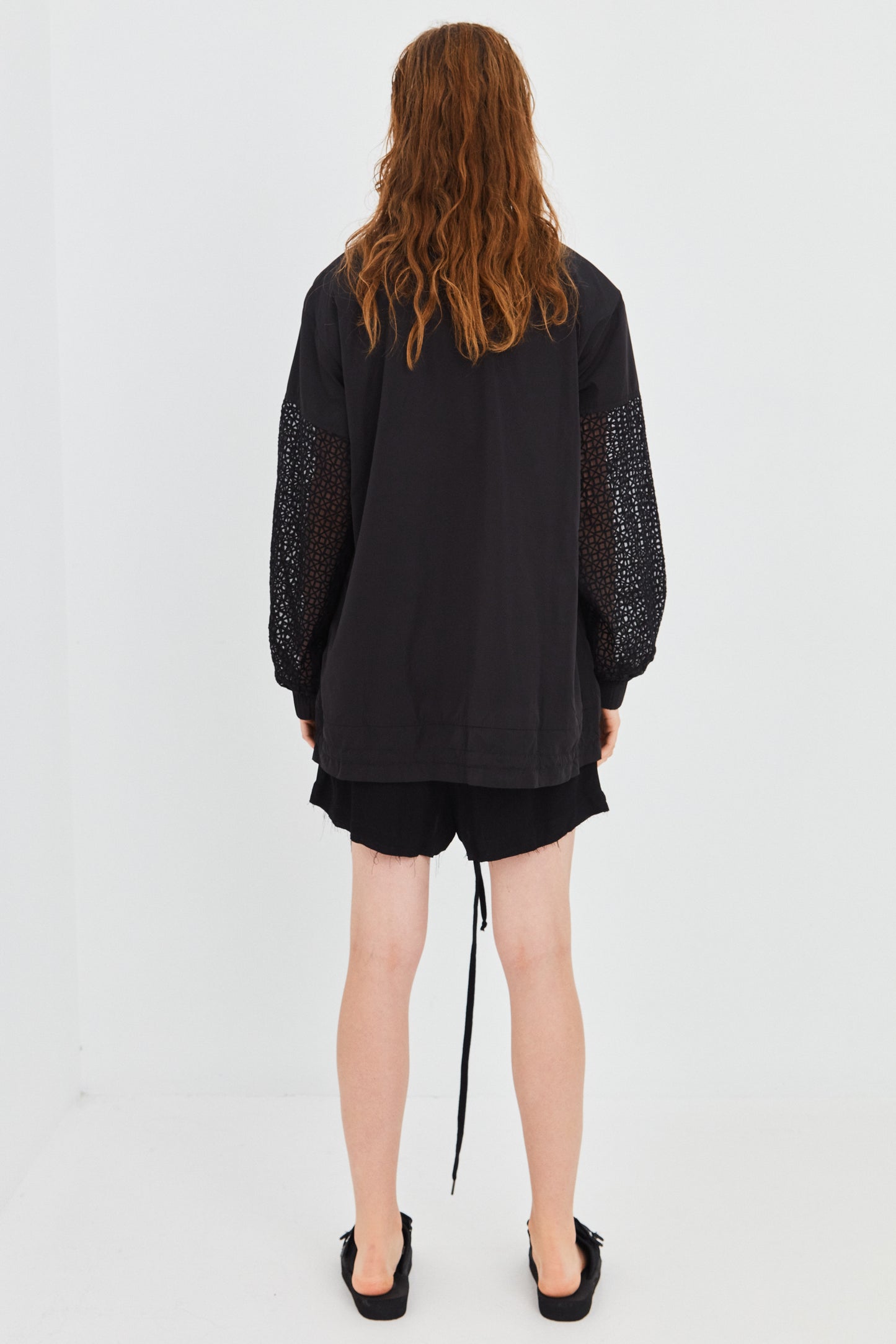 BLURRED WINDBREAKER, BLACK
