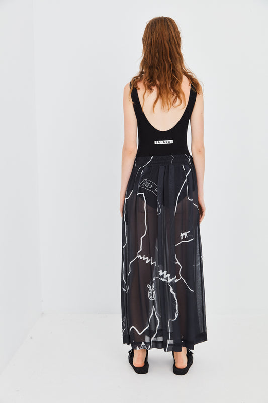 FIELDS OF JOY SKIRT, BLACK