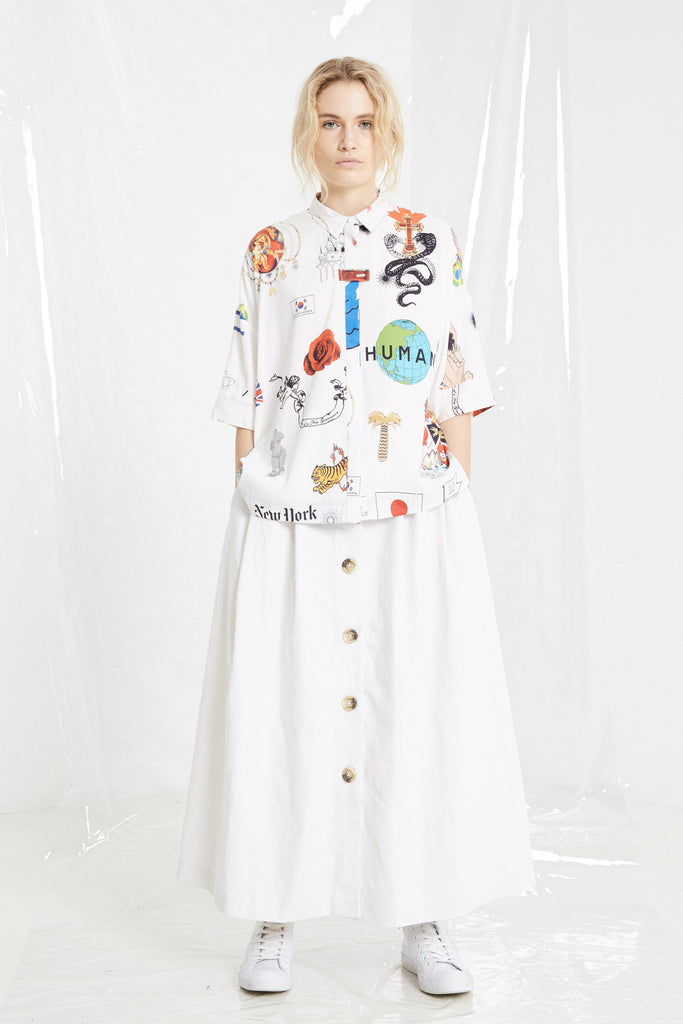 Human Kind Blouse, White