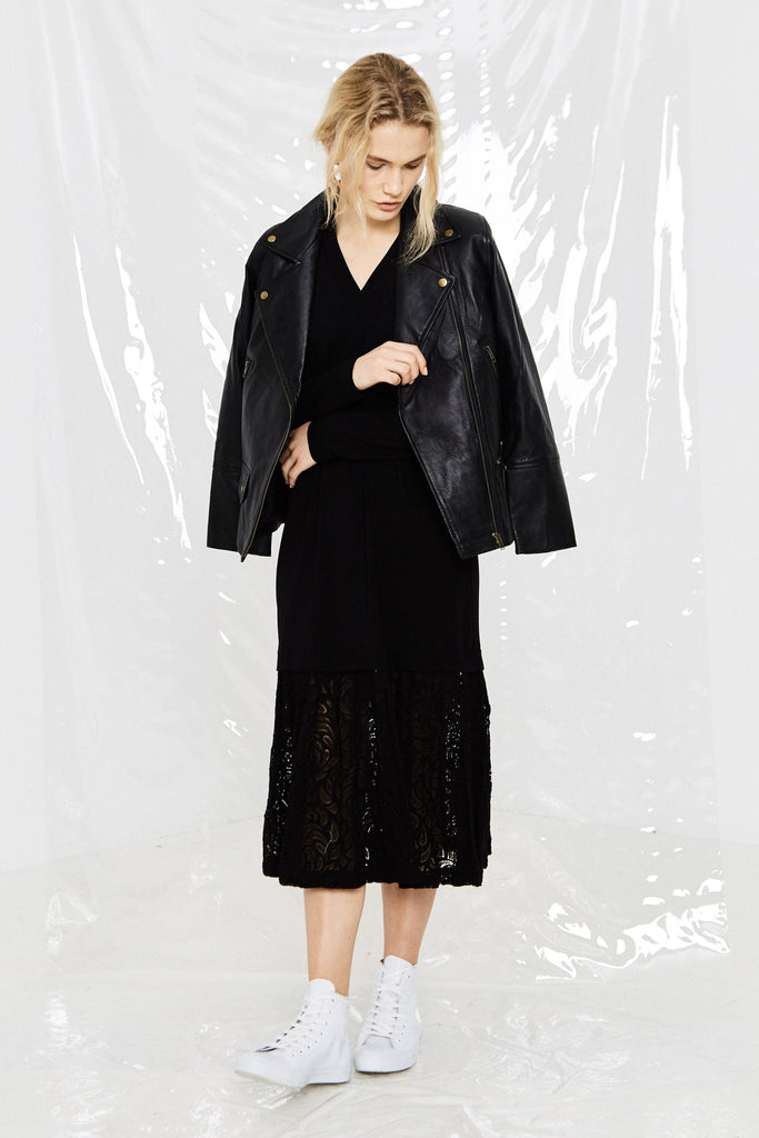 NOMAD LAMBSKIN JACKET - Black