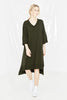 LEISURE KNIT T DRESS - KHAKI