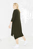 LEISURE KNIT T DRESS - KHAKI