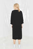LEISURE KNIT T DRESS - BLACK