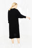 LEISURE KNIT T DRESS - BLACK