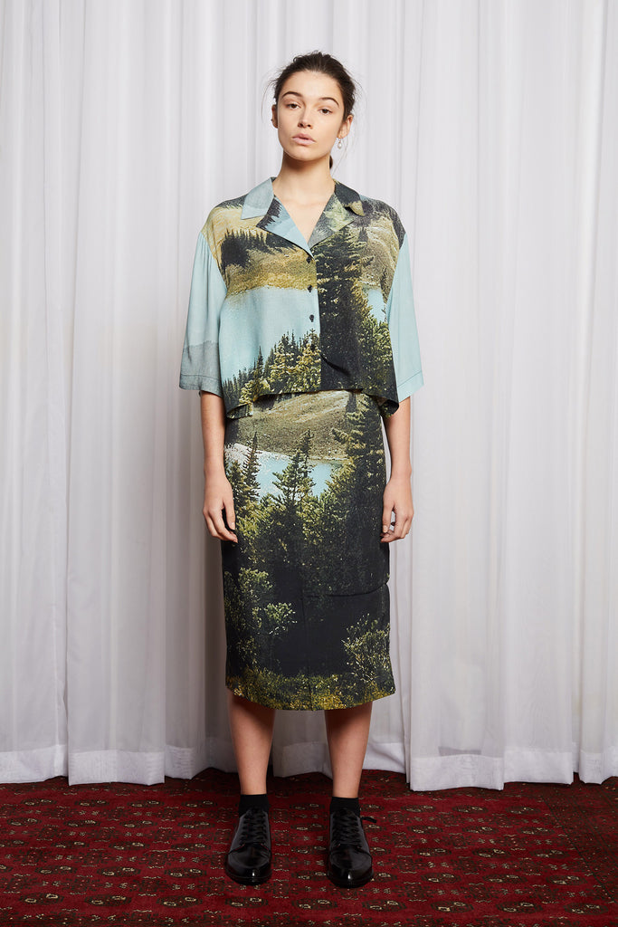 DREAMSCAPE WRAP DRESS - DREAMERS PRINT