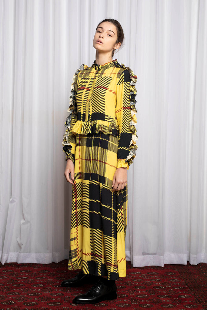 MODERNIST DRESS - DISRUPTION PLAID