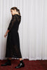 STORY LINE DRESS - BLACK EMBROIDERY LACE