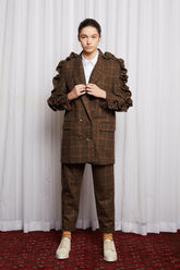 CULT CLASSIC BLAZER - BROWN CHECK