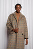 LYNCH COAT - WARM BROWN CHECK WOOL