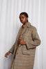 LYNCH COAT - WARM BROWN CHECK WOOL