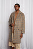 LYNCH COAT - WARM BROWN CHECK WOOL