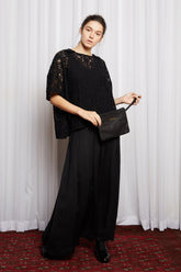 STORY LINE SHIFT - BLACK EMBROIDERY LACE (SAMPLE)