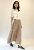 ASTRA SKIRT - STONE SILK LINEN