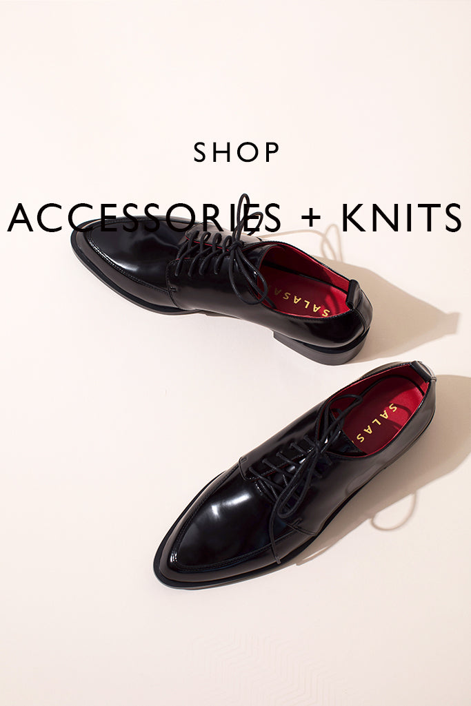 SHOP ACCESSORIES AND KNITS