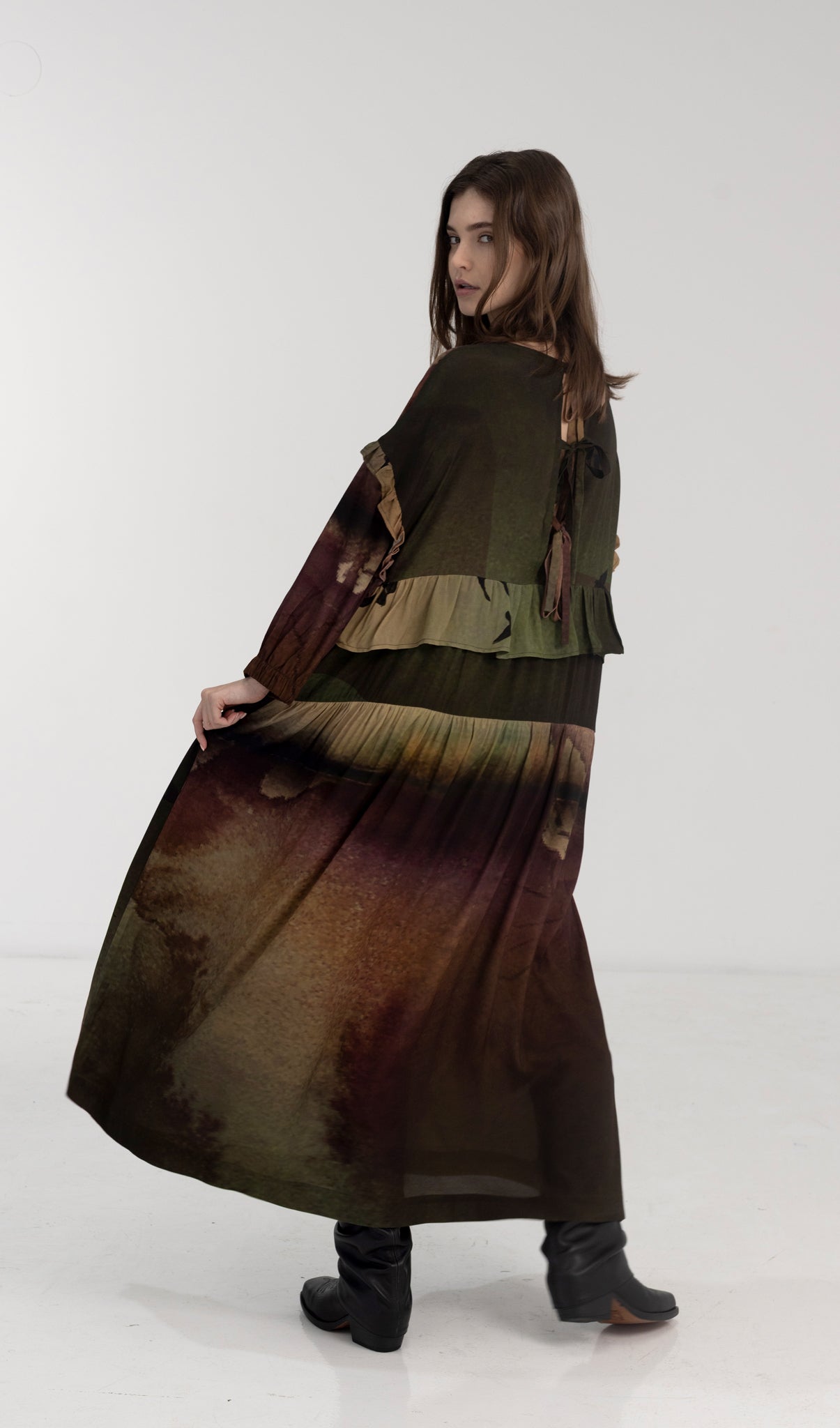 Shadow Dress - Rainbird Print