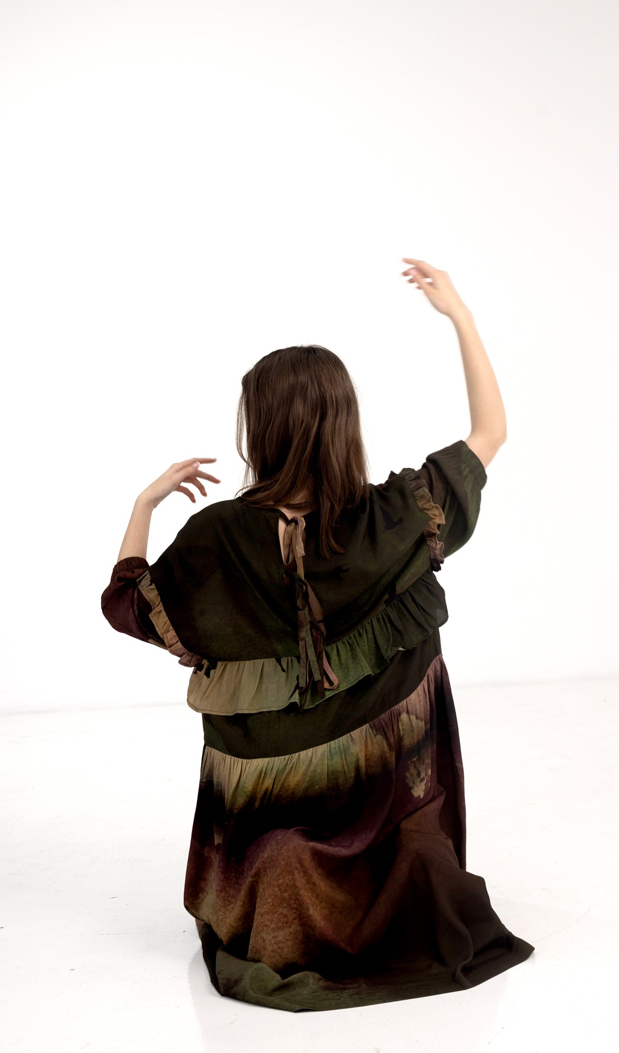 Shadow Dress - Rainbird Print