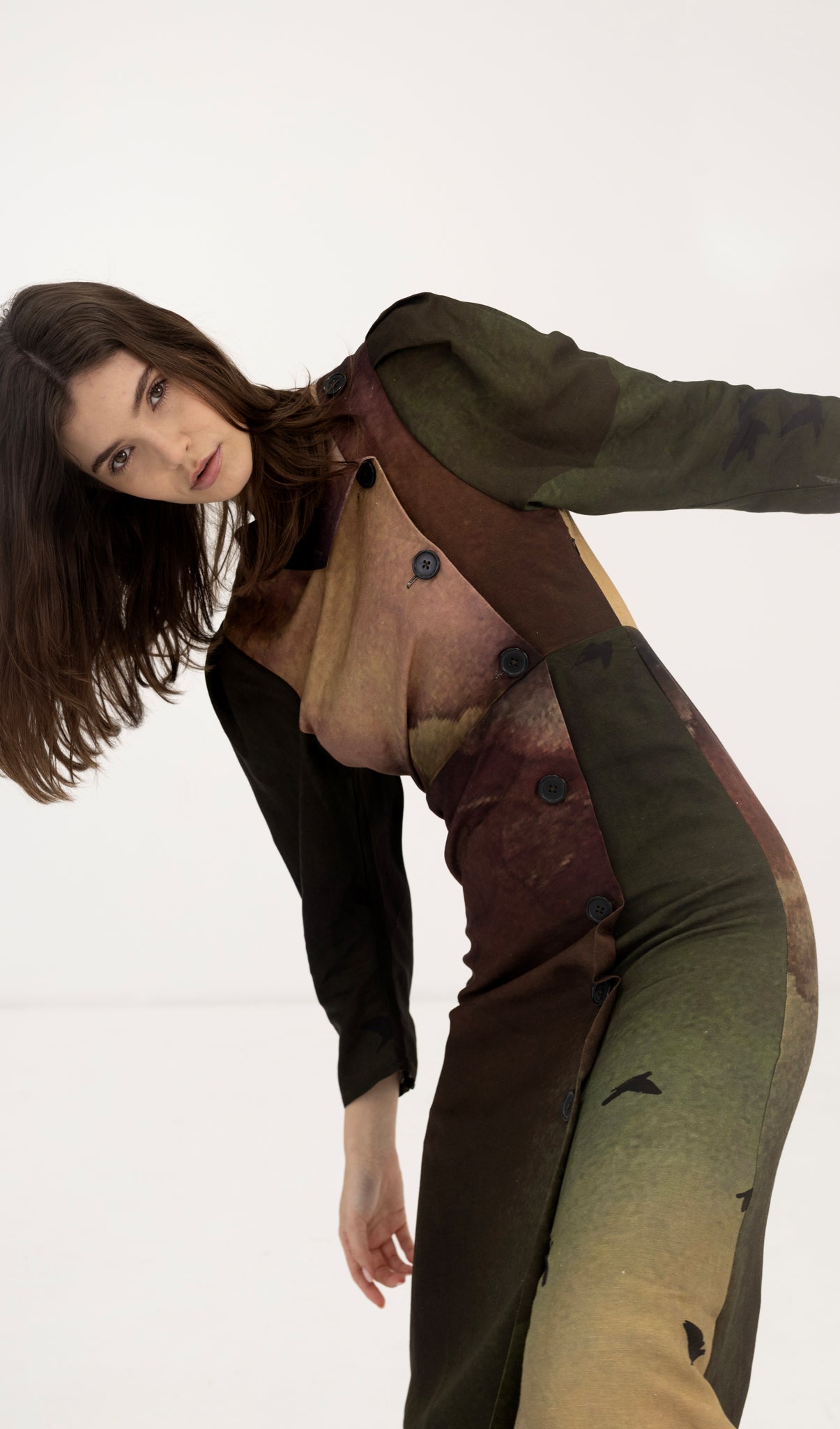 Aurora Dress - Rainbird Print