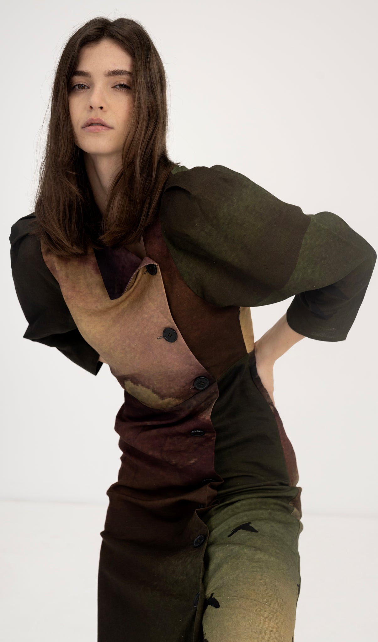 Aurora Dress - Rainbird Print