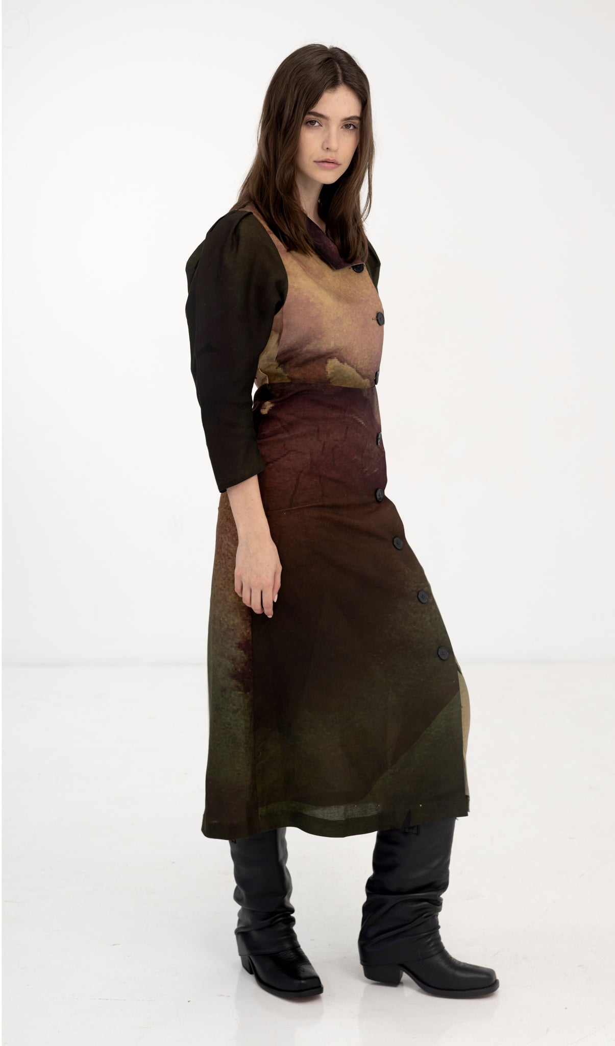 Aurora Dress - Rainbird Print