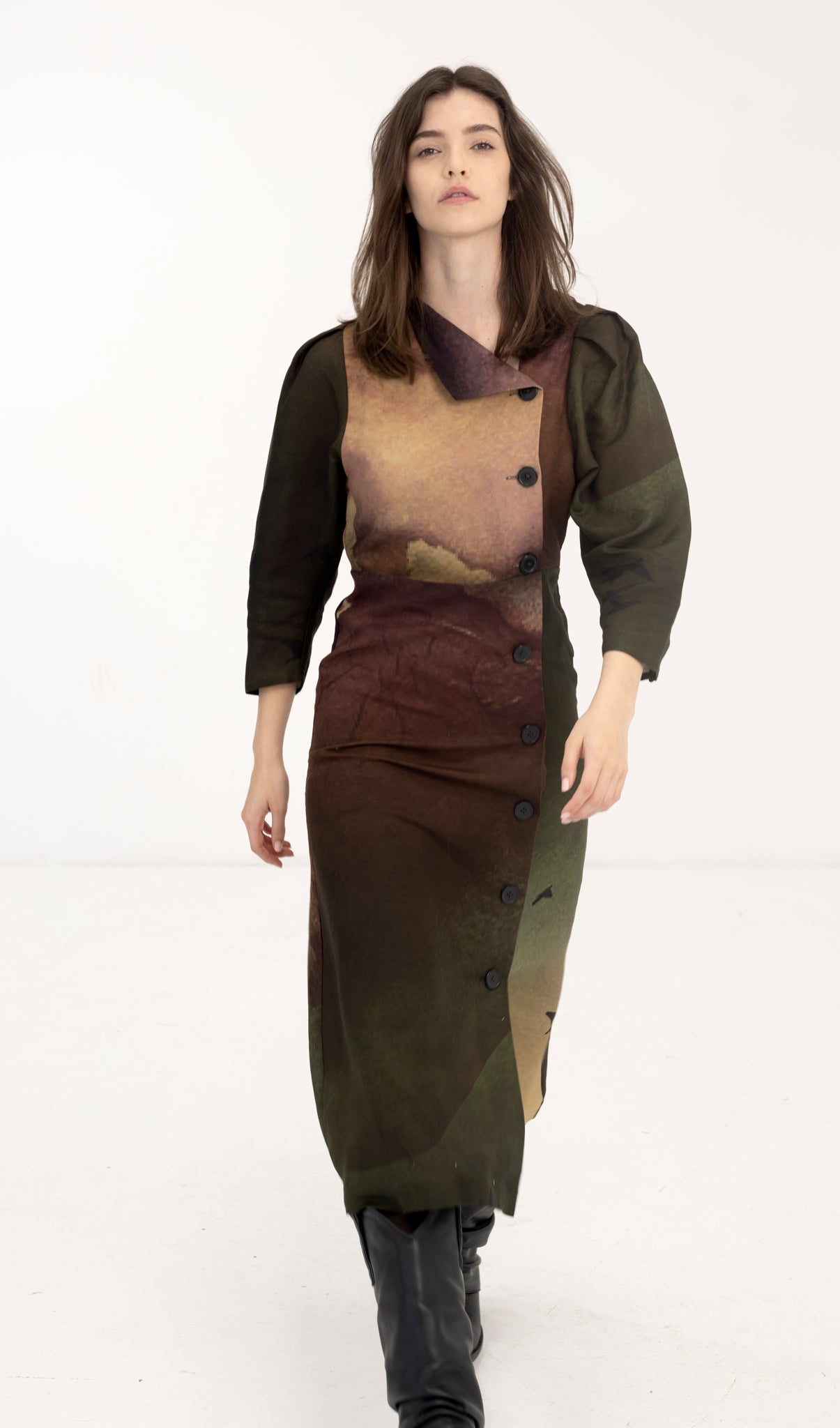 Aurora Dress - Rainbird Print