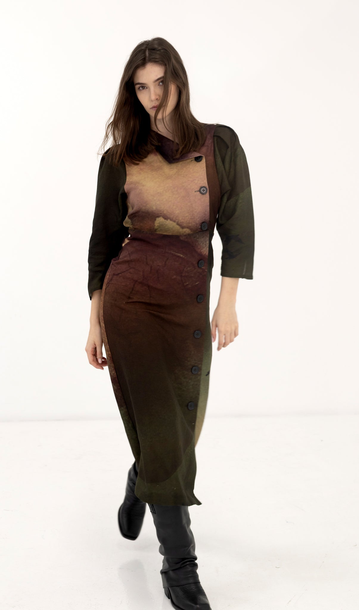 Aurora Dress - Rainbird Print
