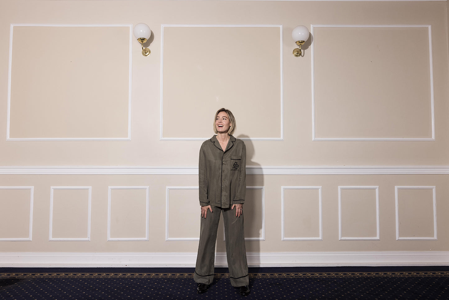 The Standard PJ Set - Khaki/Black