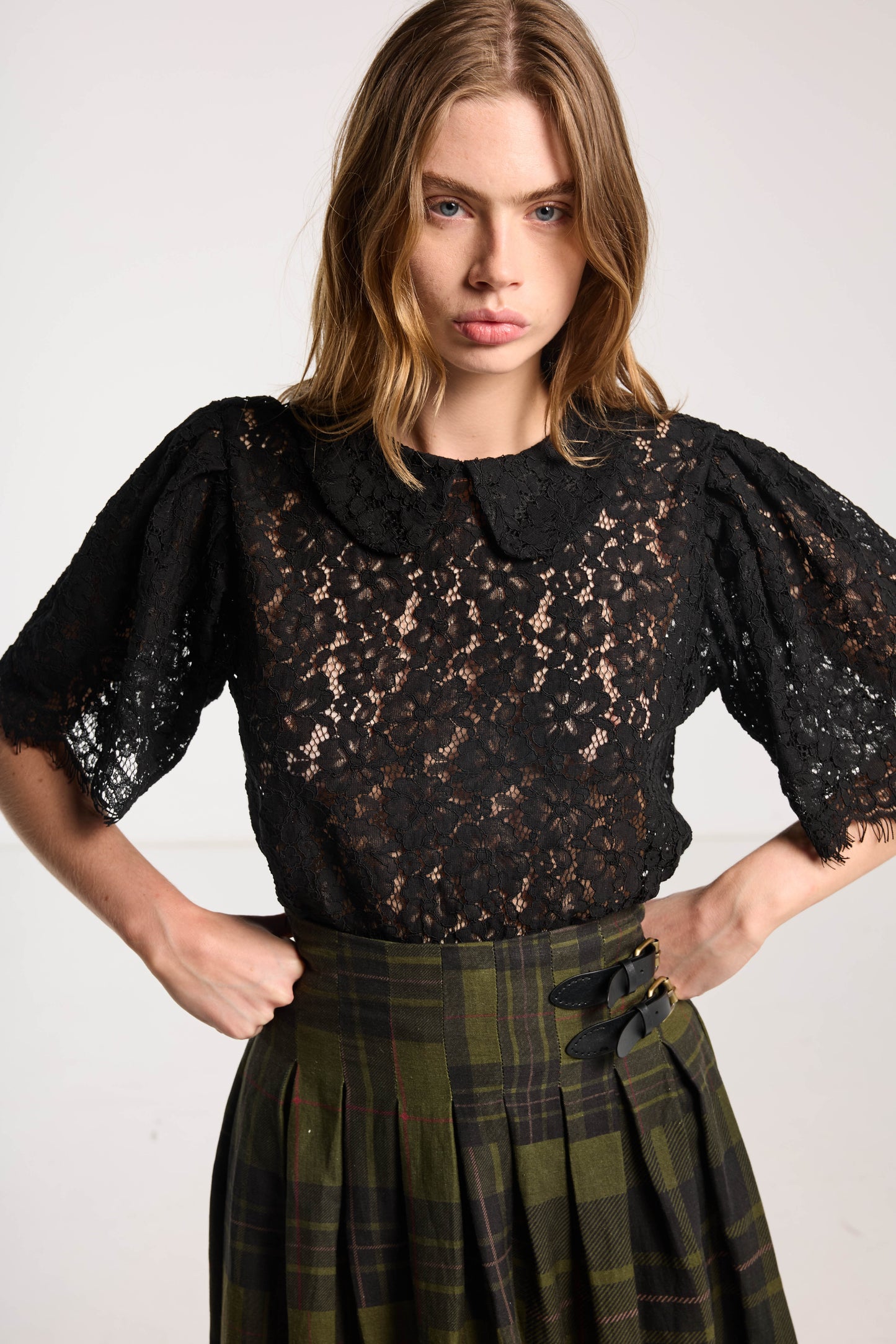 Lace Tee - Black