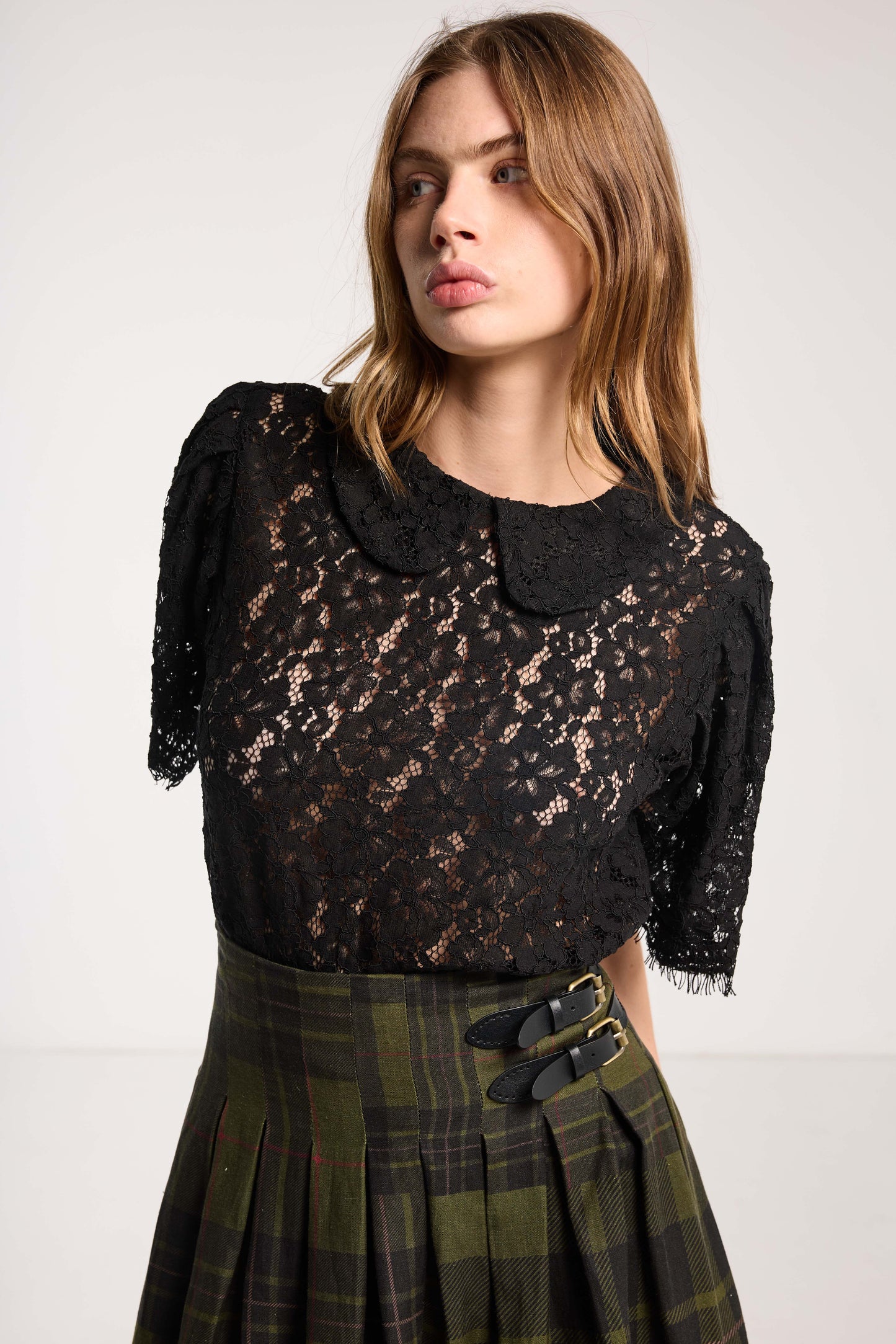Lace Tee - Black