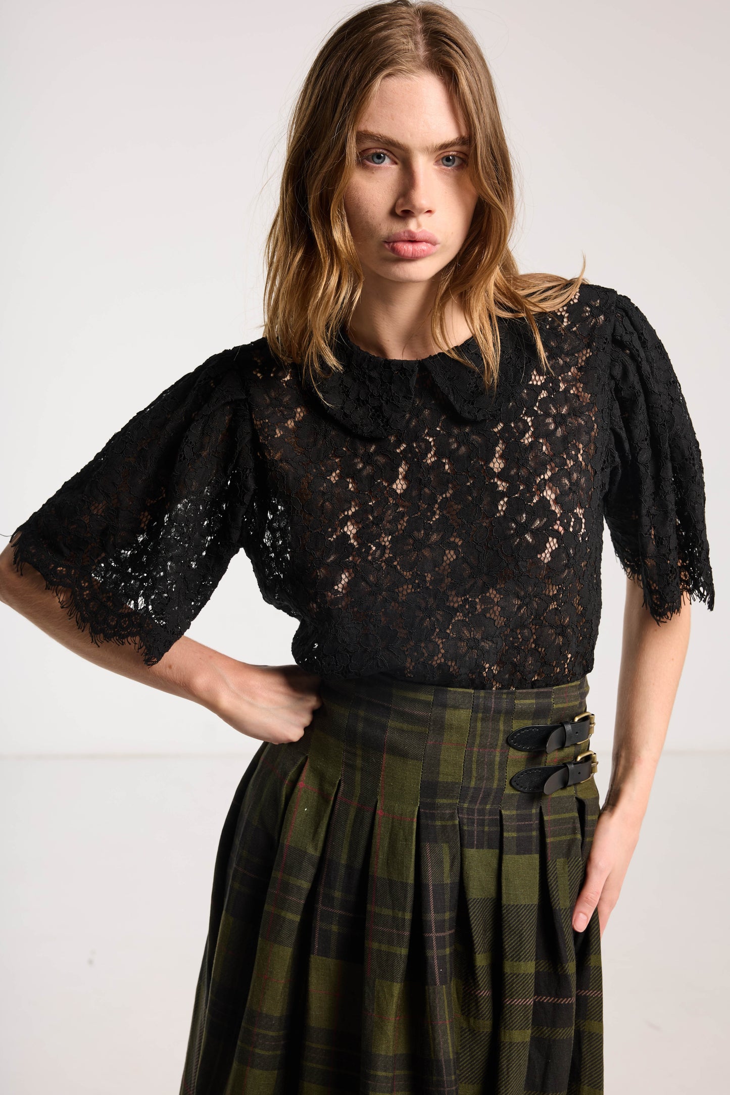 Lace Tee - Black