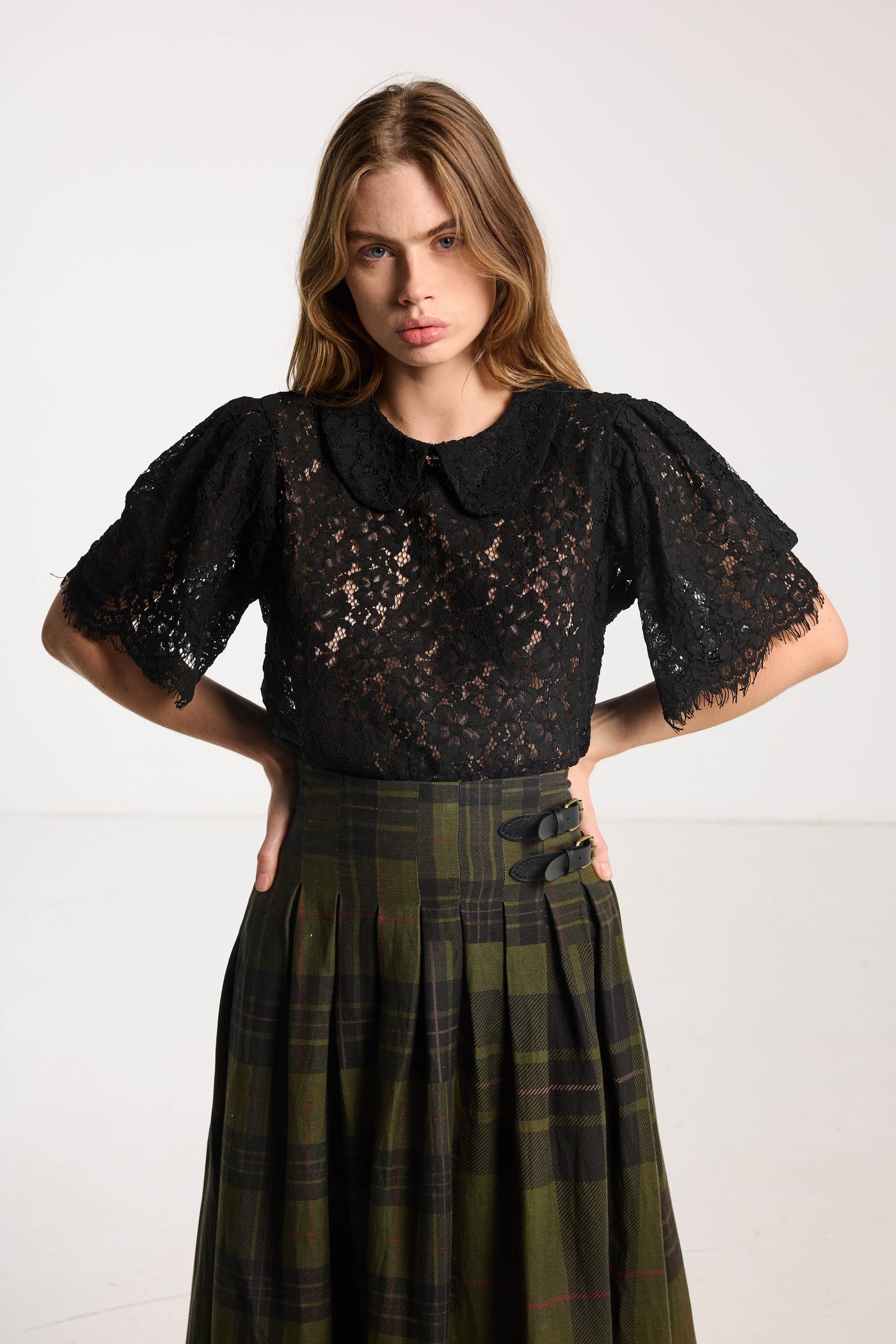 Lace Tee - Black